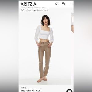 Ariztia Melina Vegan Leather Pant